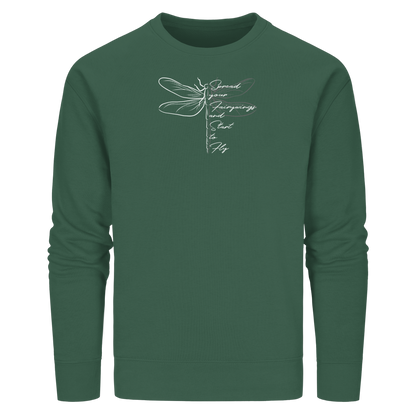 Breite die Flügel aus und flieg los | Libelle - Organic Basic Unisex Sweatshirt