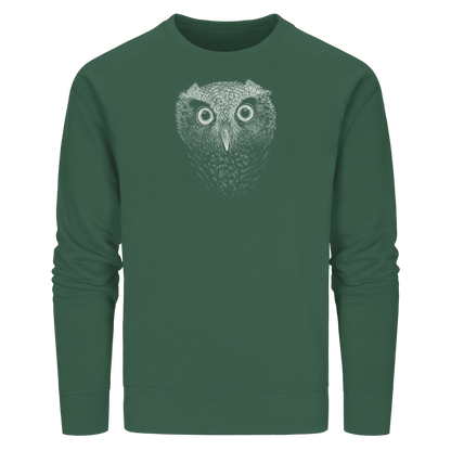 Eule Kritzelkunst Illustration - Organic Basic Unisex Sweatshirt