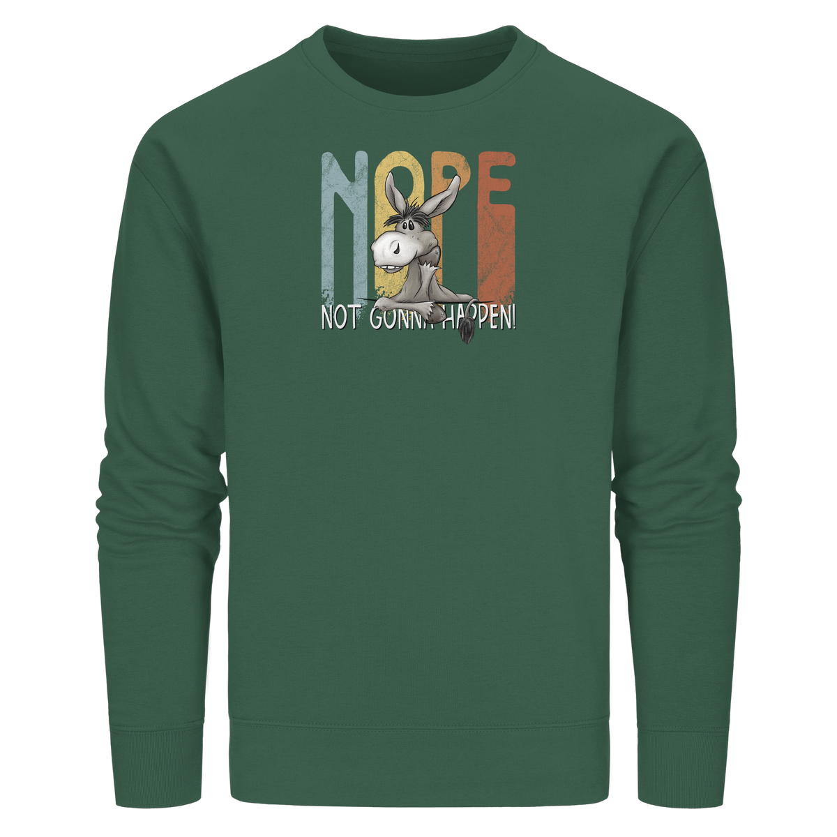 Nope | bockiger Esel - Organic Basic Unisex Sweatshirt