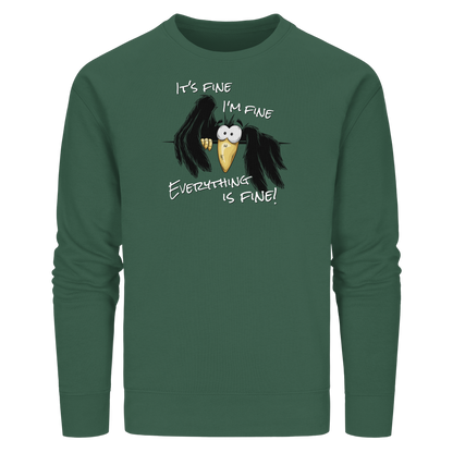 I’m Fine Rabe | Alles Gut Krähe - Organic Basic Unisex Sweatshirt