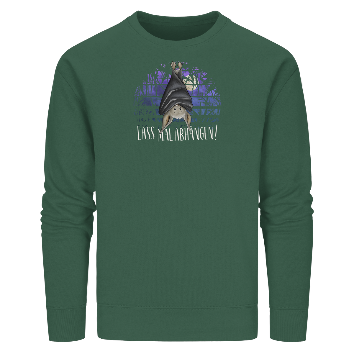 Lass mal abhängen Fledermaus - Organic Basic Unisex Sweatshirt
