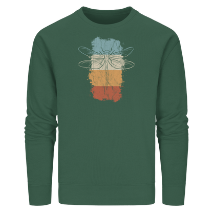 Retro Kunst Libelle | Vintage Dragonfly - Organic Basic Unisex Sweatshirt