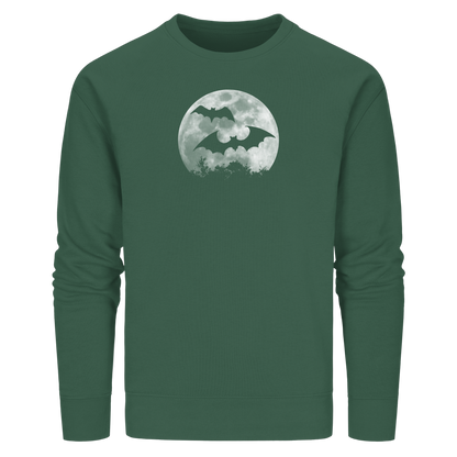 Fledermaus Silhouetten bei Vollmond - Organic Basic Unisex Sweatshirt