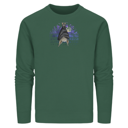 Fledermaus in blauer Nacht - Organic Basic Unisex Sweatshirt