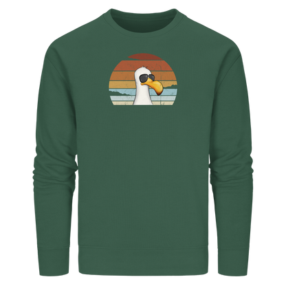 Cool lässige Retro Möwe - Organic Basic Unisex Sweatshirt