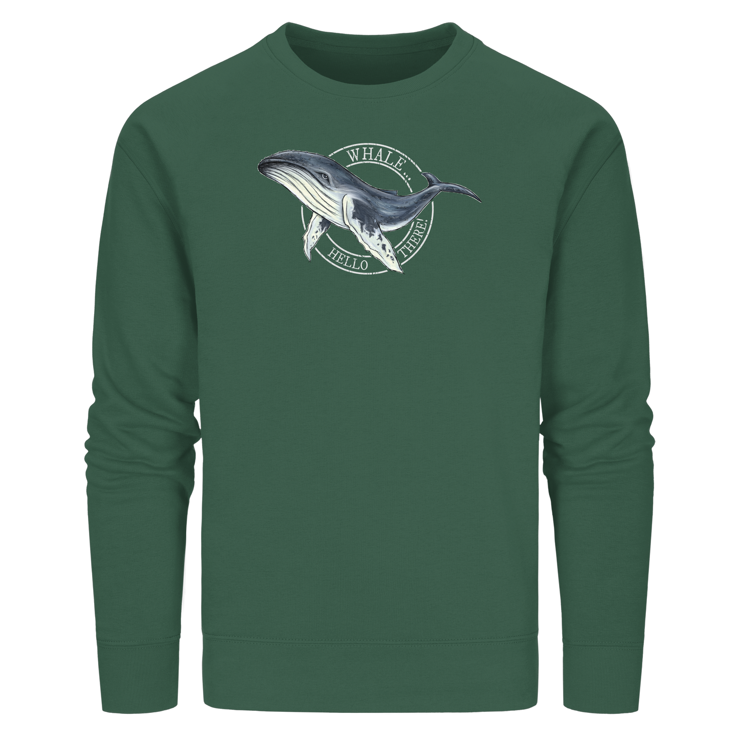 Whale, Hello There | Buckelwal - Organic Basic Unisex Sweatshirt
