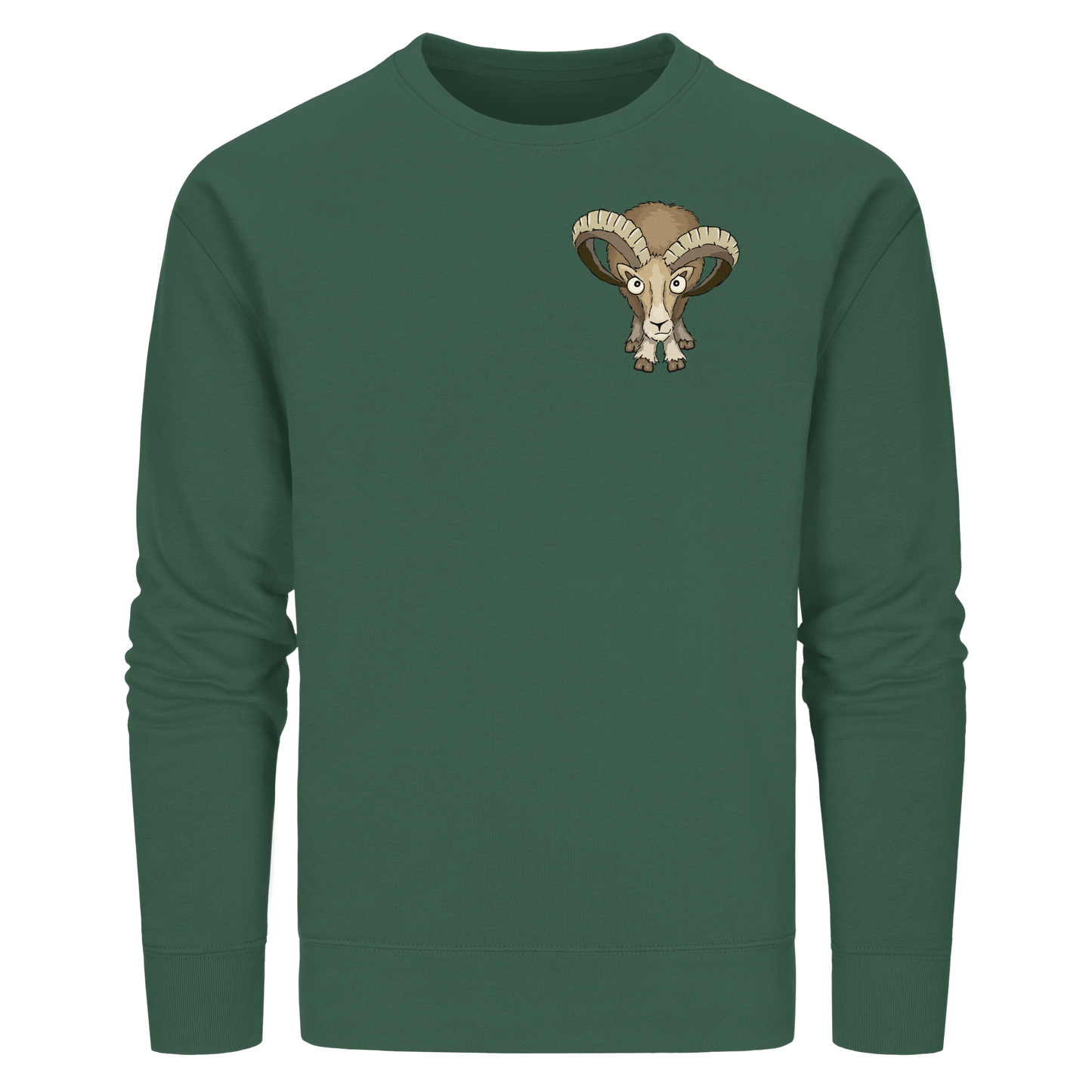 Bockiges Mufflon Widder Schafbock - Organic Basic Unisex Sweatshirt