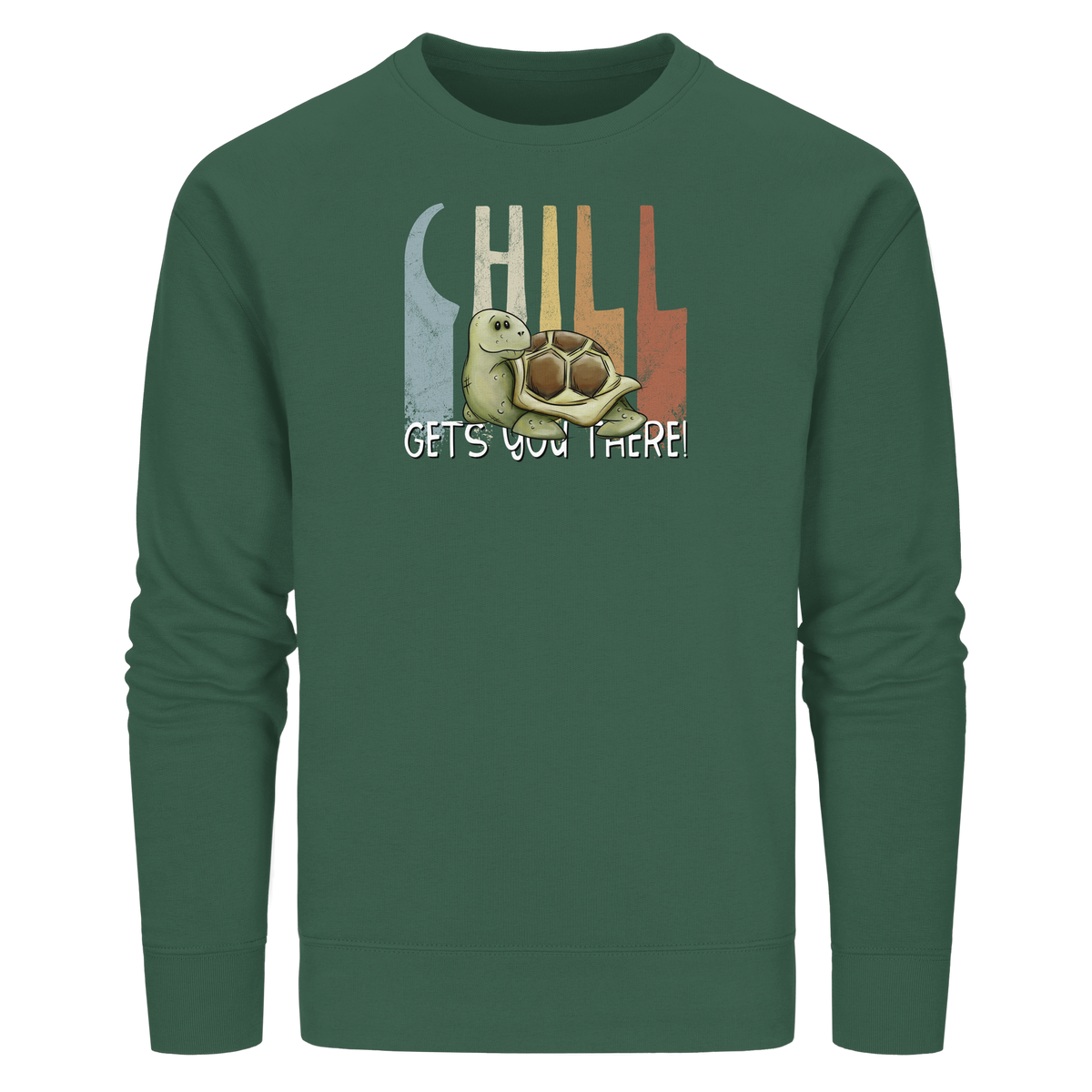 Gechillt gemütliche Schildkröte - Organic Basic Unisex Sweatshirt