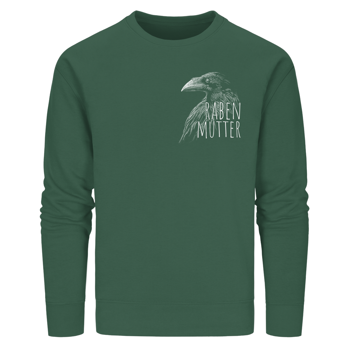 Rabenmutter schwarze Krähe Rabe - Organic Basic Unisex Sweatshirt