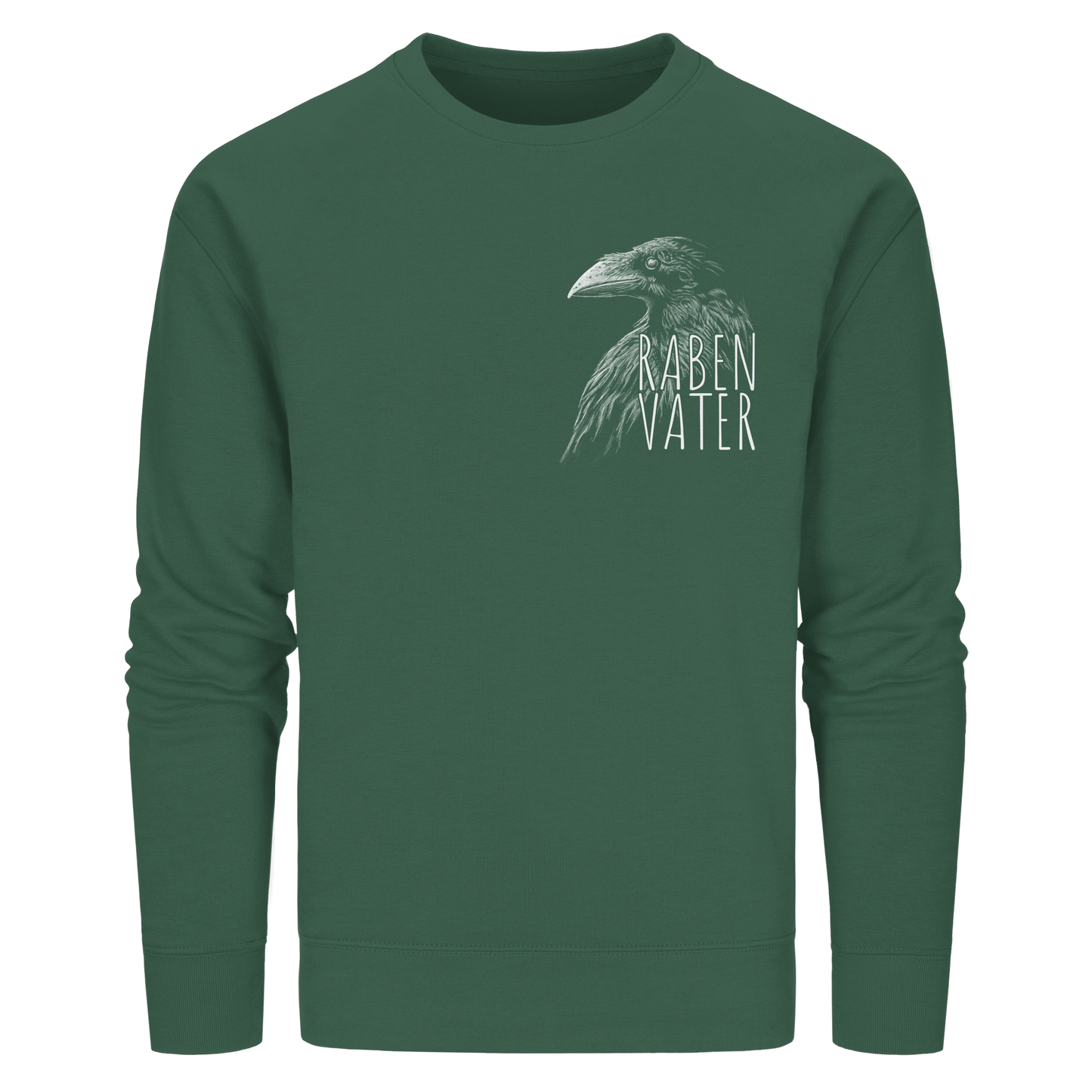Rabenvater schwarzer Rabe Krähe - Organic Basic Unisex Sweatshirt