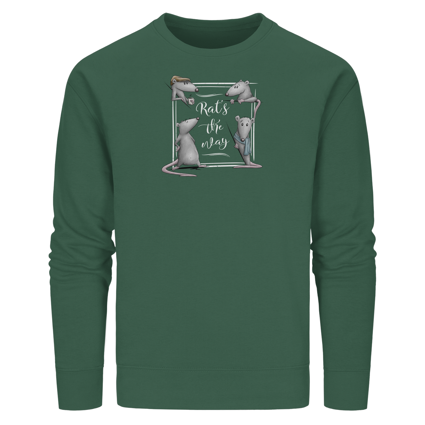 Rat’s The Way Kaffeehaus Ratten - Organic Basic Unisex Sweatshirt