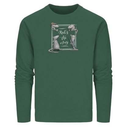 Rat’s The Way Kaffeehaus Ratten - Organic Basic Unisex Sweatshirt