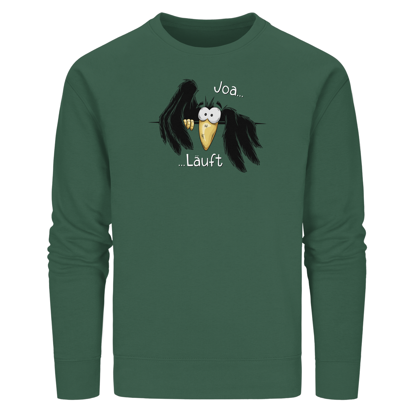 Joa Läuft Krähe gechillter Rabe - Organic Basic Unisex Sweatshirt