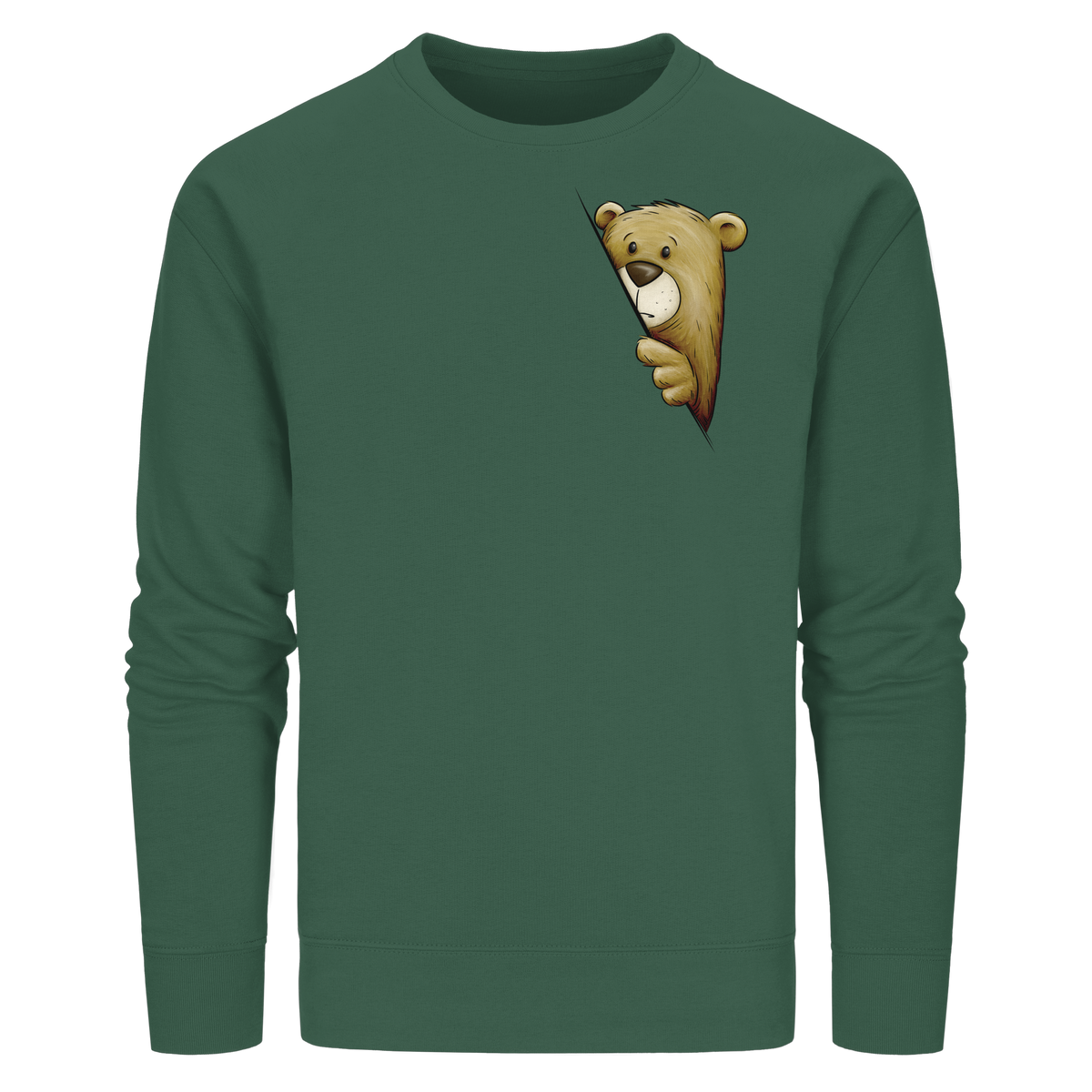 Funky Bär Illustration - Organic Basic Unisex Sweatshirt
