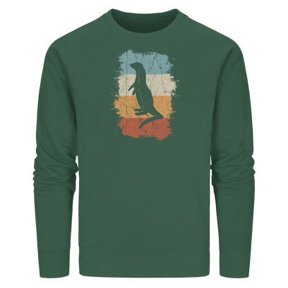 Retro Otter Fischotter Silhouette - Organic Basic Unisex Sweatshirt