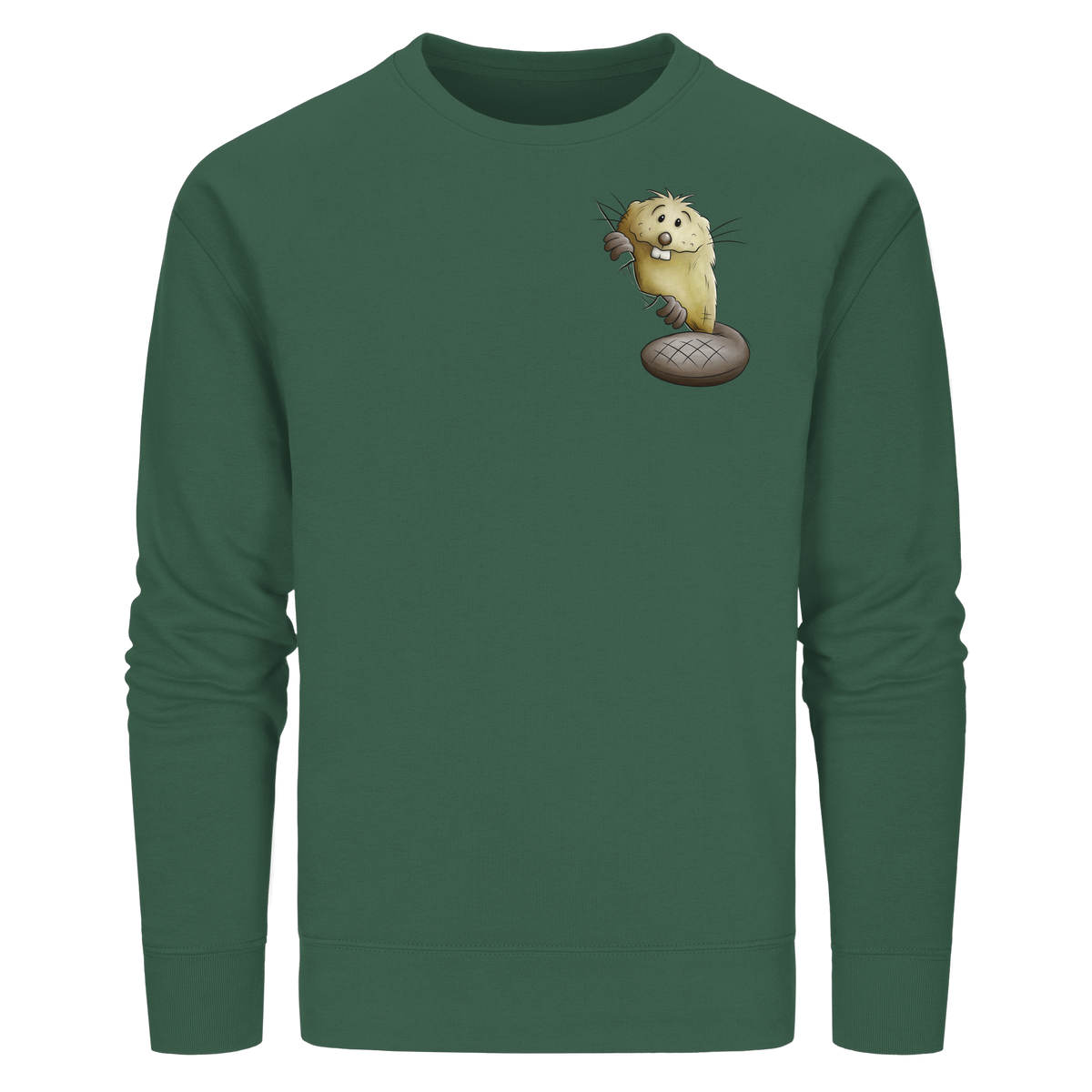 Lustiger frecher Biber - Organic Basic Unisex Sweatshirt