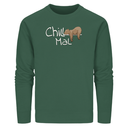 Chill Mal schläfriger Braunbär - Organic Basic Unisex Sweatshirt