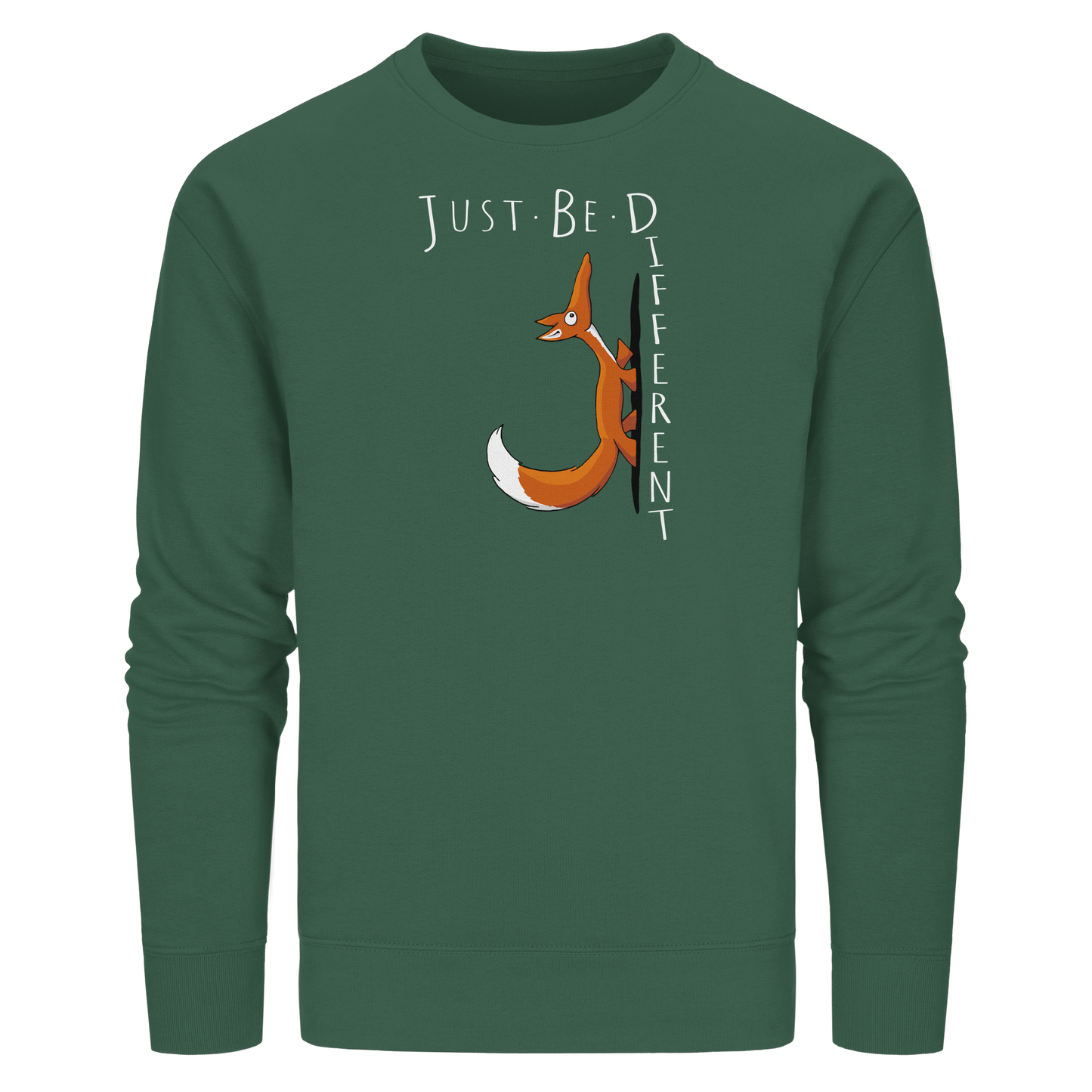 Just Be Different | Sei Anders, kleiner Fuchs - Organic Basic Unisex Sweatshirt