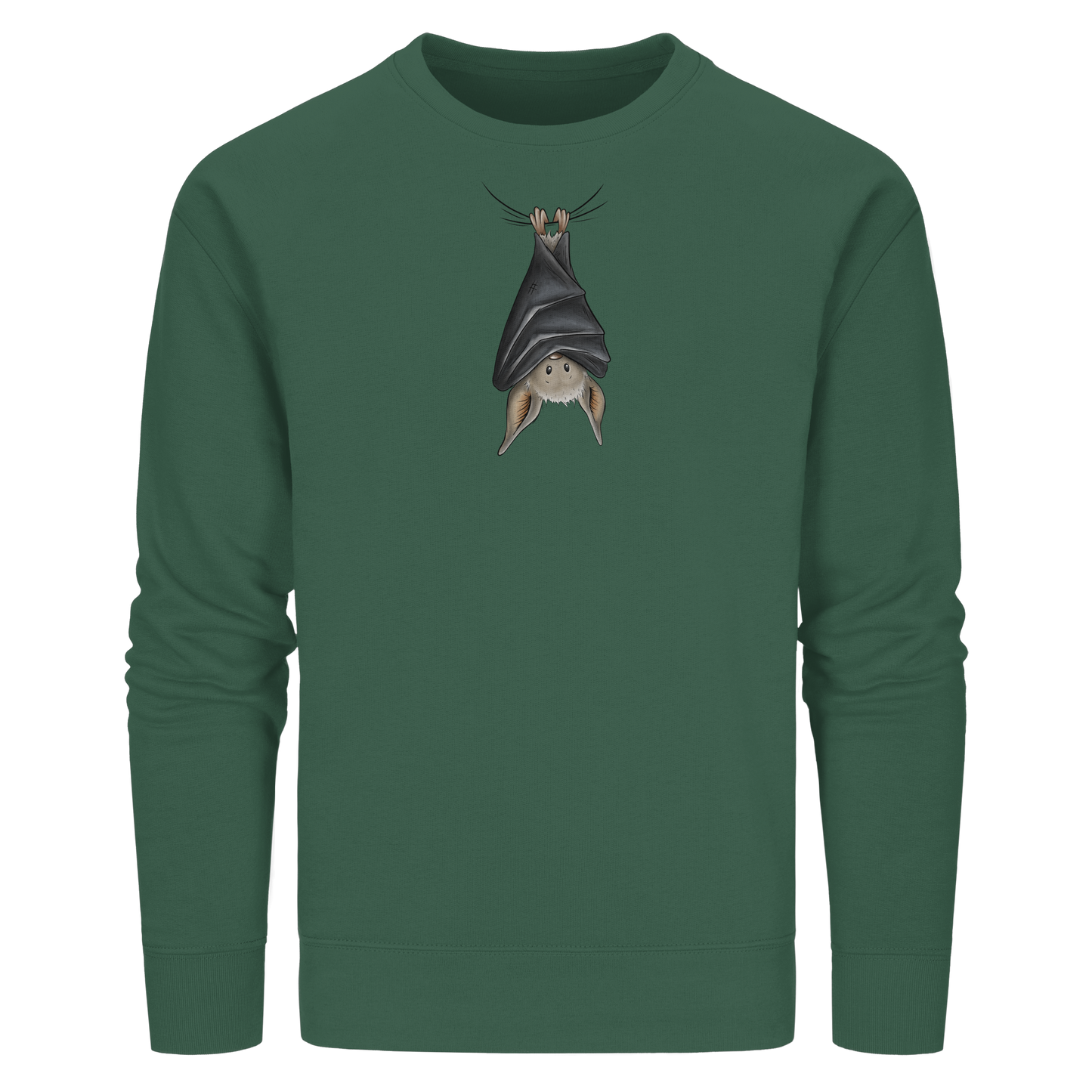 Lustig chillende Fledermaus - Organic Basic Unisex Sweatshirt