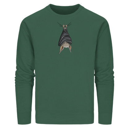 Lustig chillende Fledermaus - Organic Basic Unisex Sweatshirt