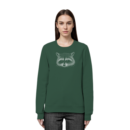 Waschbär Illustration Kritzelkunst - Organic Basic Unisex Sweatshirt