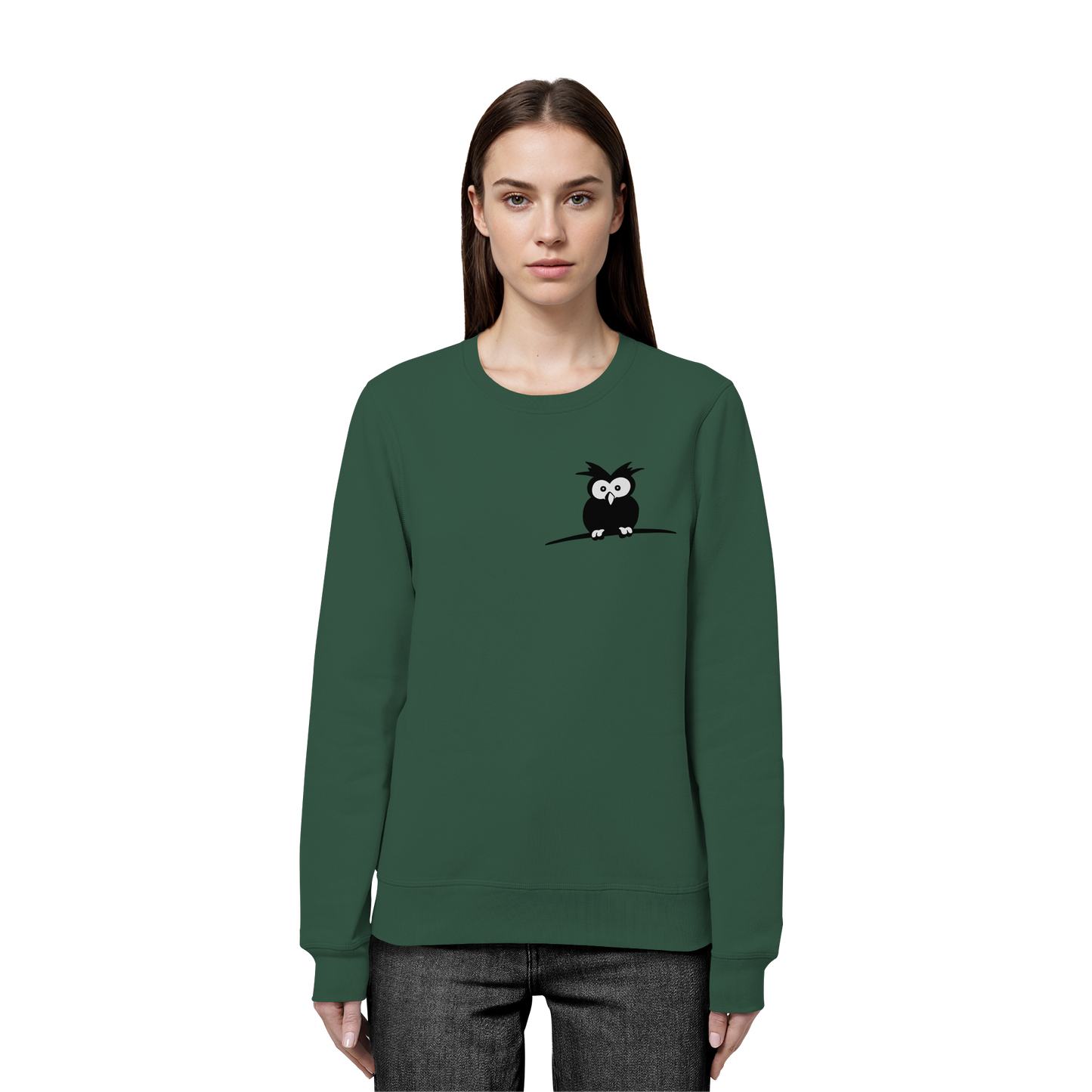 Kleine struppige Eule - Organic Basic Unisex Sweatshirt