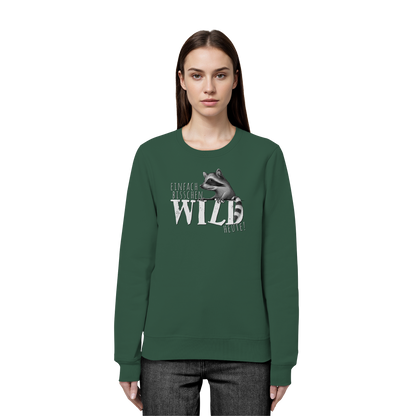 Bisschen wild heute! Waschbär - Organic Basic Unisex Sweatshirt