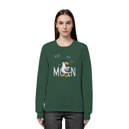 Moin Moin Lässige Hipster Möwe  - Organic Basic Unisex Sweatshirt
