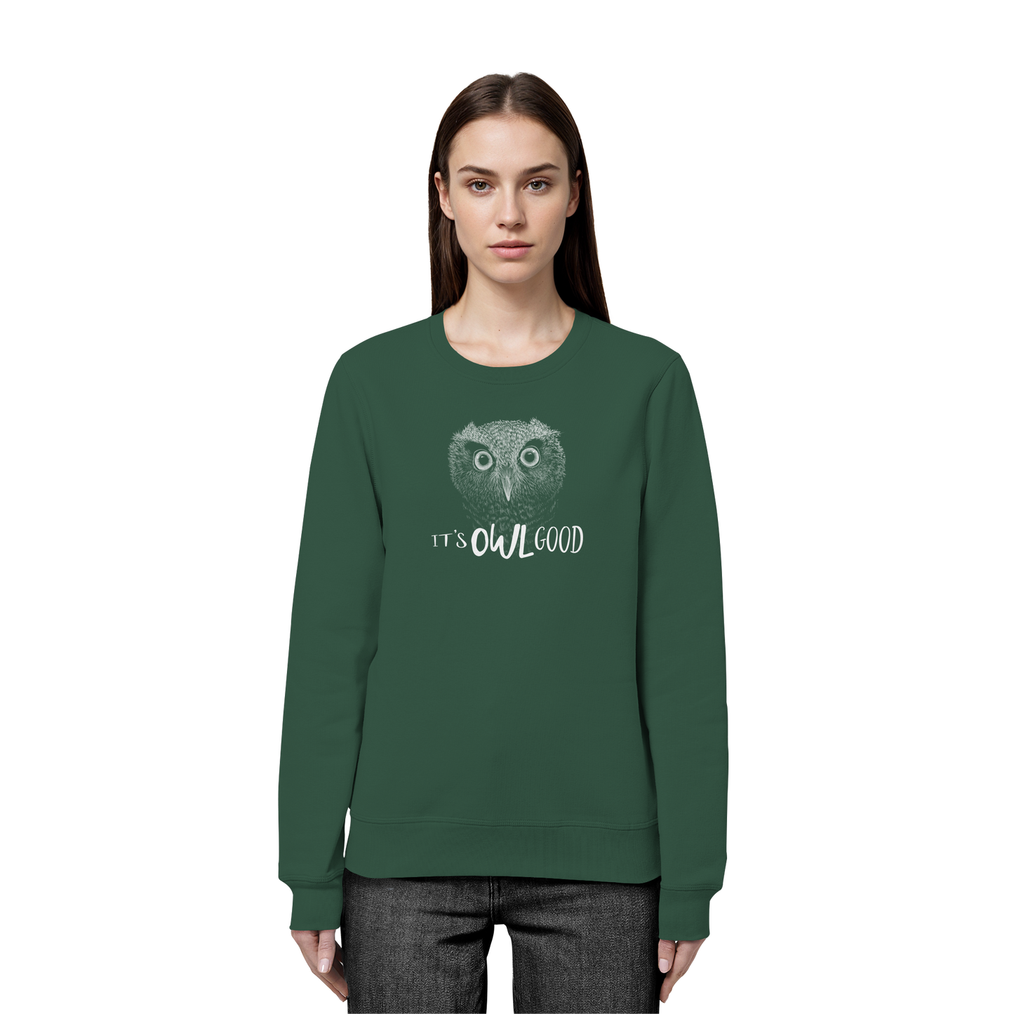 OWL Good | Kritzel-Kunst-Eule - Organic Basic Unisex Sweatshirt