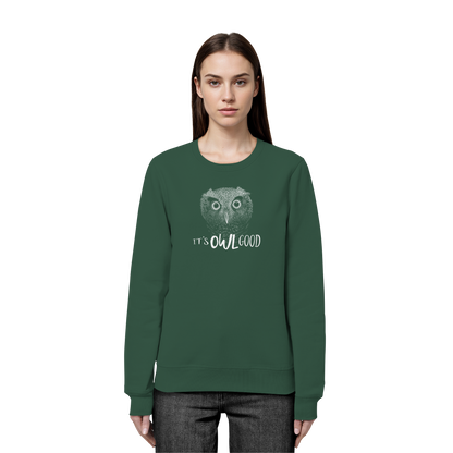 OWL Good | Kritzel-Kunst-Eule - Organic Basic Unisex Sweatshirt