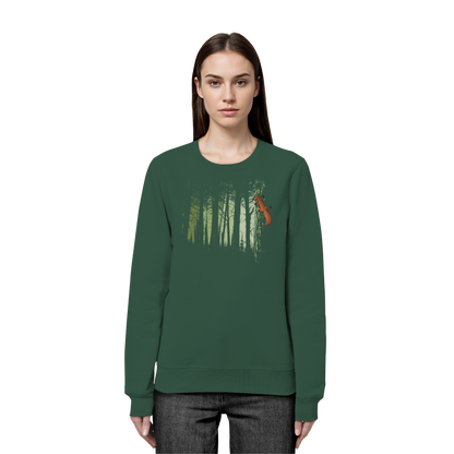Eichhörnchen im Zwielicht-Wald - Organic Basic Unisex Sweatshirt