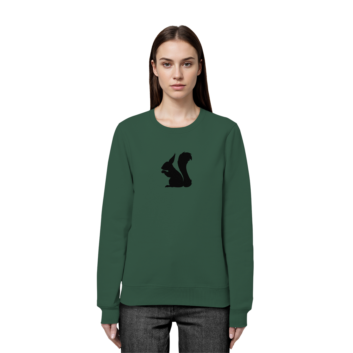 Eichhörnchen Silhouette - Organic Basic Unisex Sweatshirt