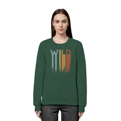 Wild Retro Schriftzug - Organic Basic Unisex Sweatshirt