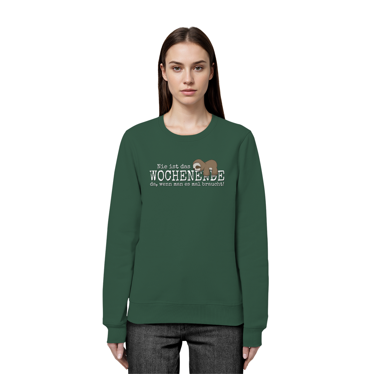 Kawaii Faultier Wochenende - Organic Basic Unisex Sweatshirt