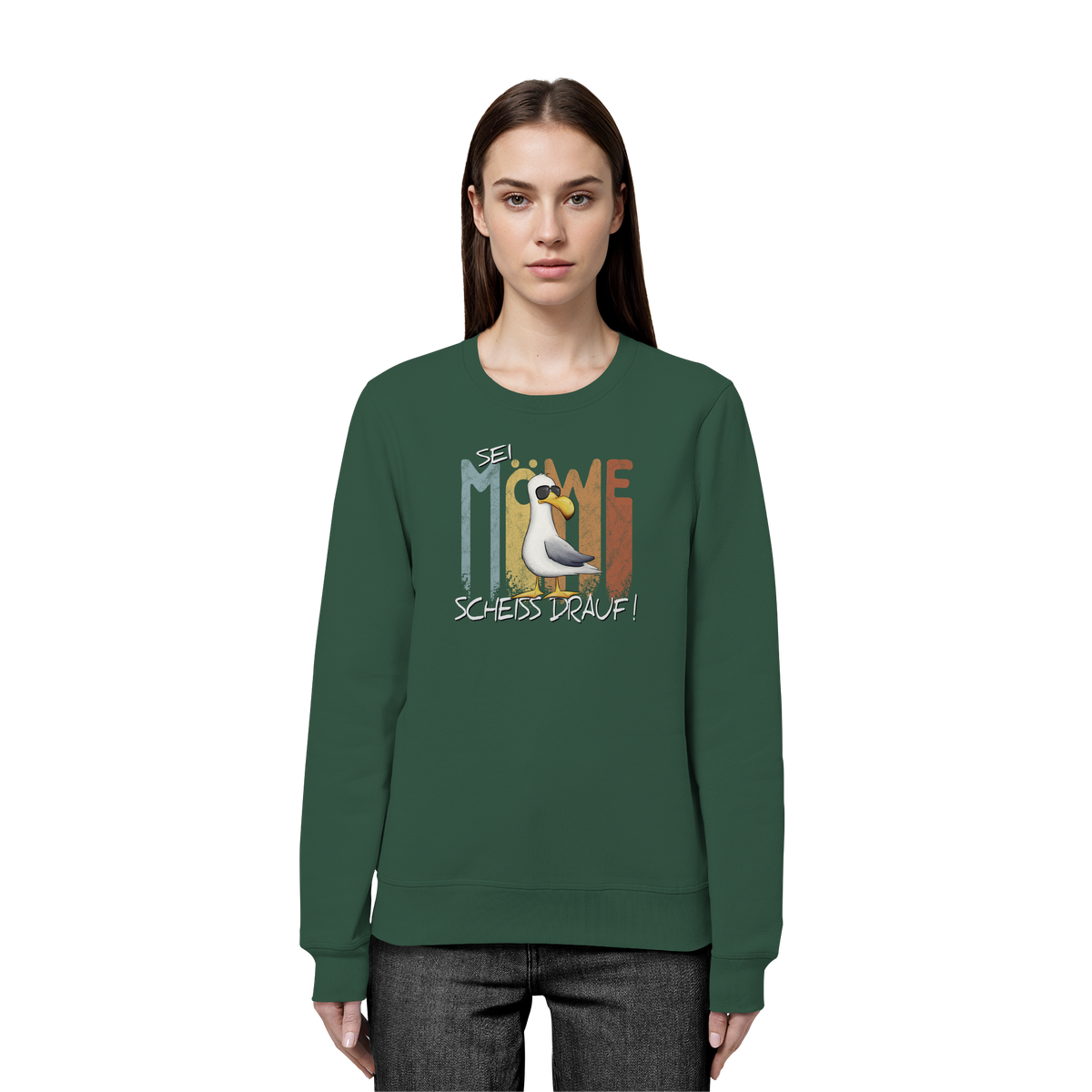Sei Möwe Scheiß Drauf  - Organic Basic Unisex Sweatshirt