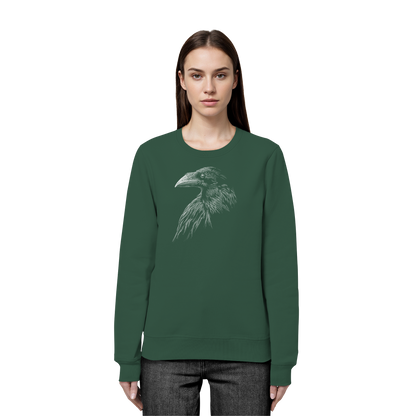 Kritzelkunst Rabe Krähe - Organic Basic Unisex Sweatshirt