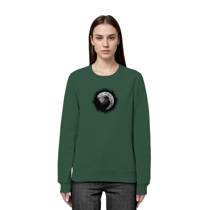 Schwarzer Rabe bei Vollmond  - Organic Basic Unisex Sweatshirt