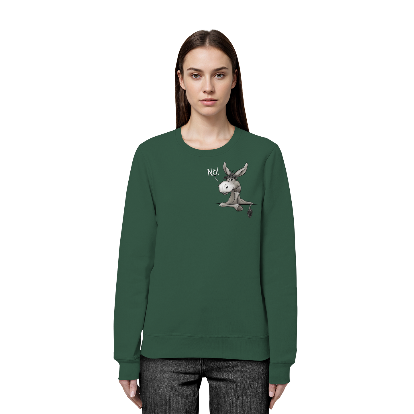 Nö! Störrischer Esel - Organic Basic Unisex Sweatshirt