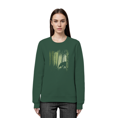 Lässiger Tapir im Zwielicht Wald - Organic Basic Unisex Sweatshirt