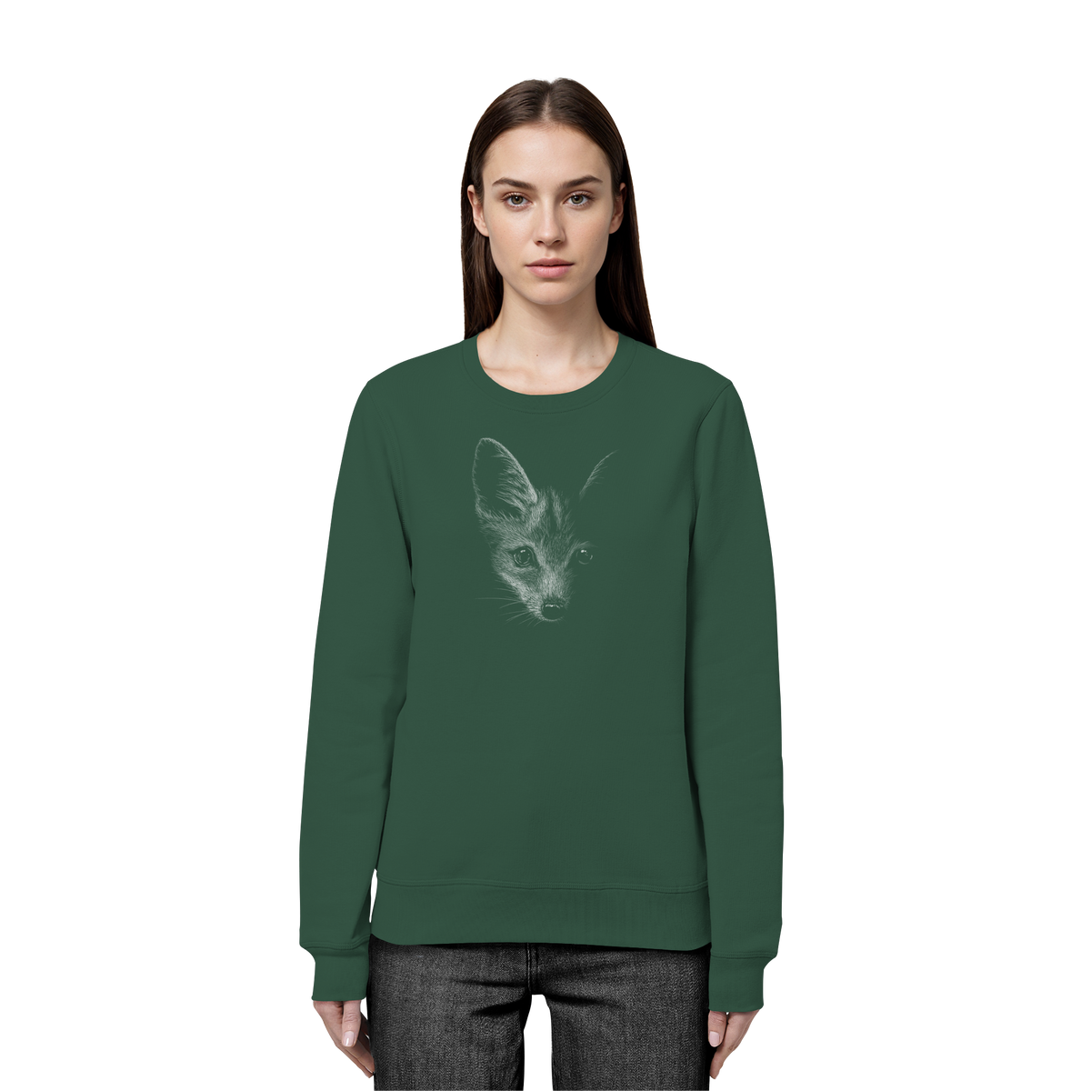 Fuchs Kritzelkunst Illustration - Organic Basic Unisex Sweatshirt