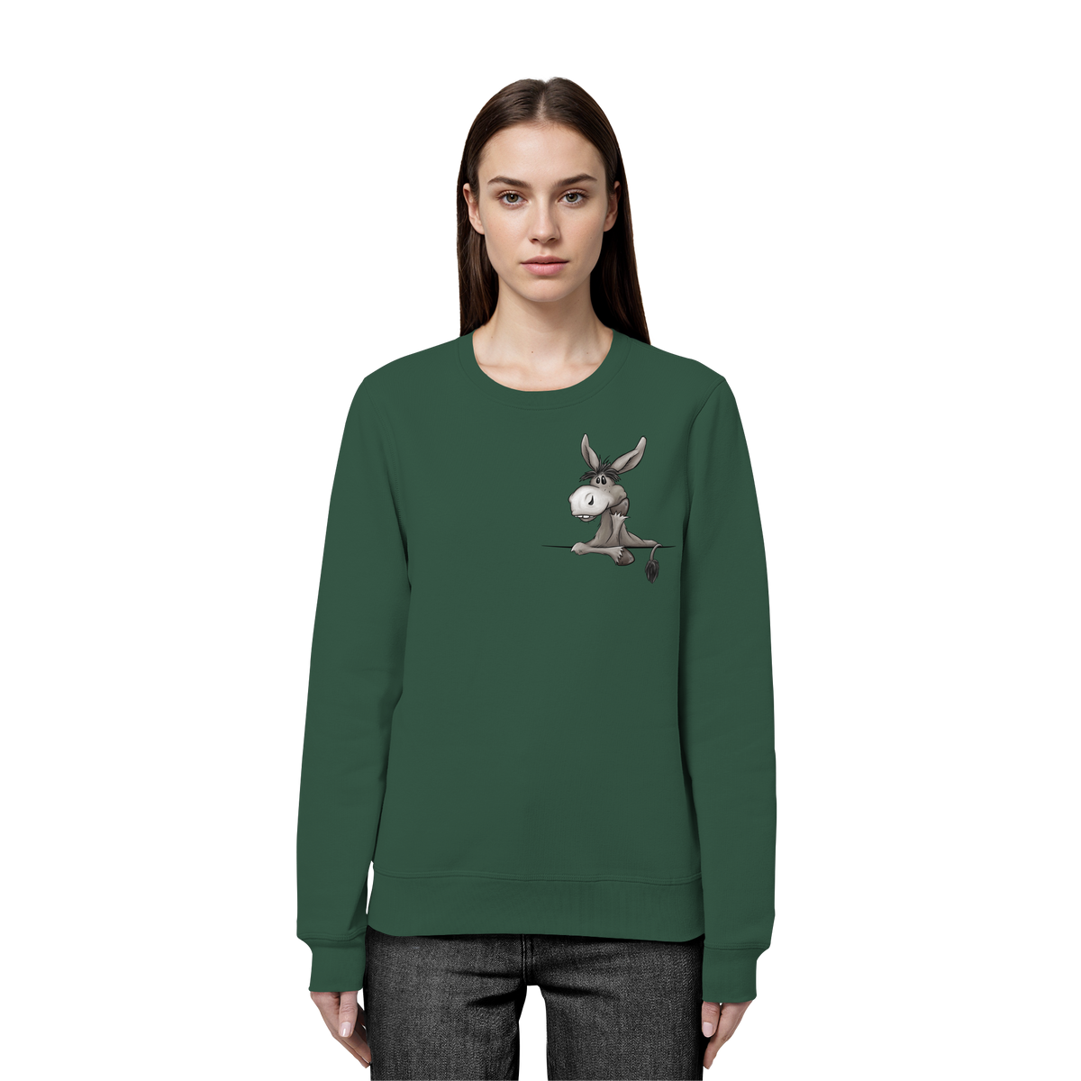 Lustiger lässiger Esel - Organic Basic Unisex Sweatshirt