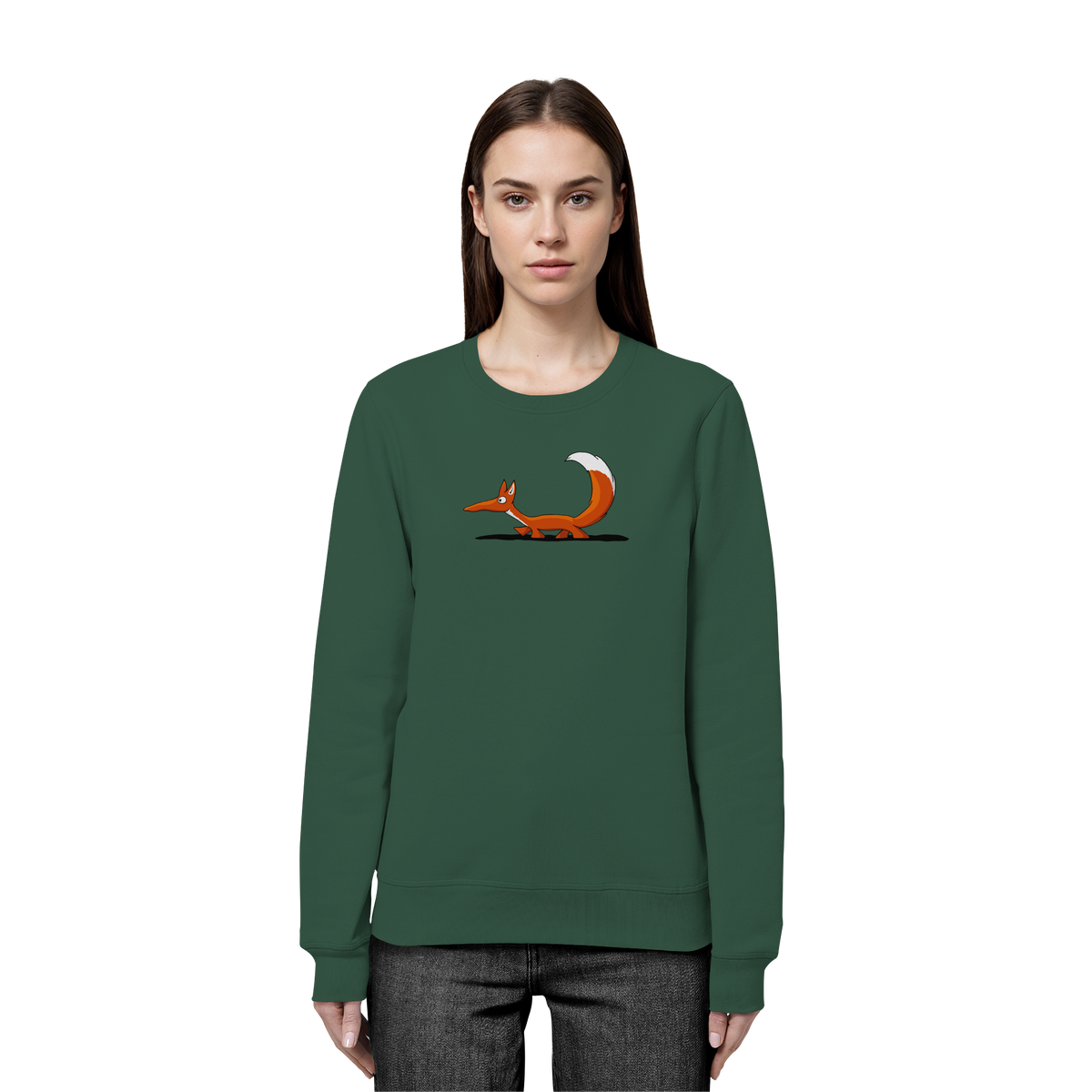 Lässiger cooler Fuchs | Mr. Fox, der Schleicher - Organic Basic Unisex Sweatshirt