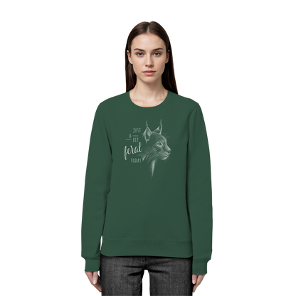 Just A Bit Feral Today! Wildkatze - Organic Basic Unisex Sweatshirt