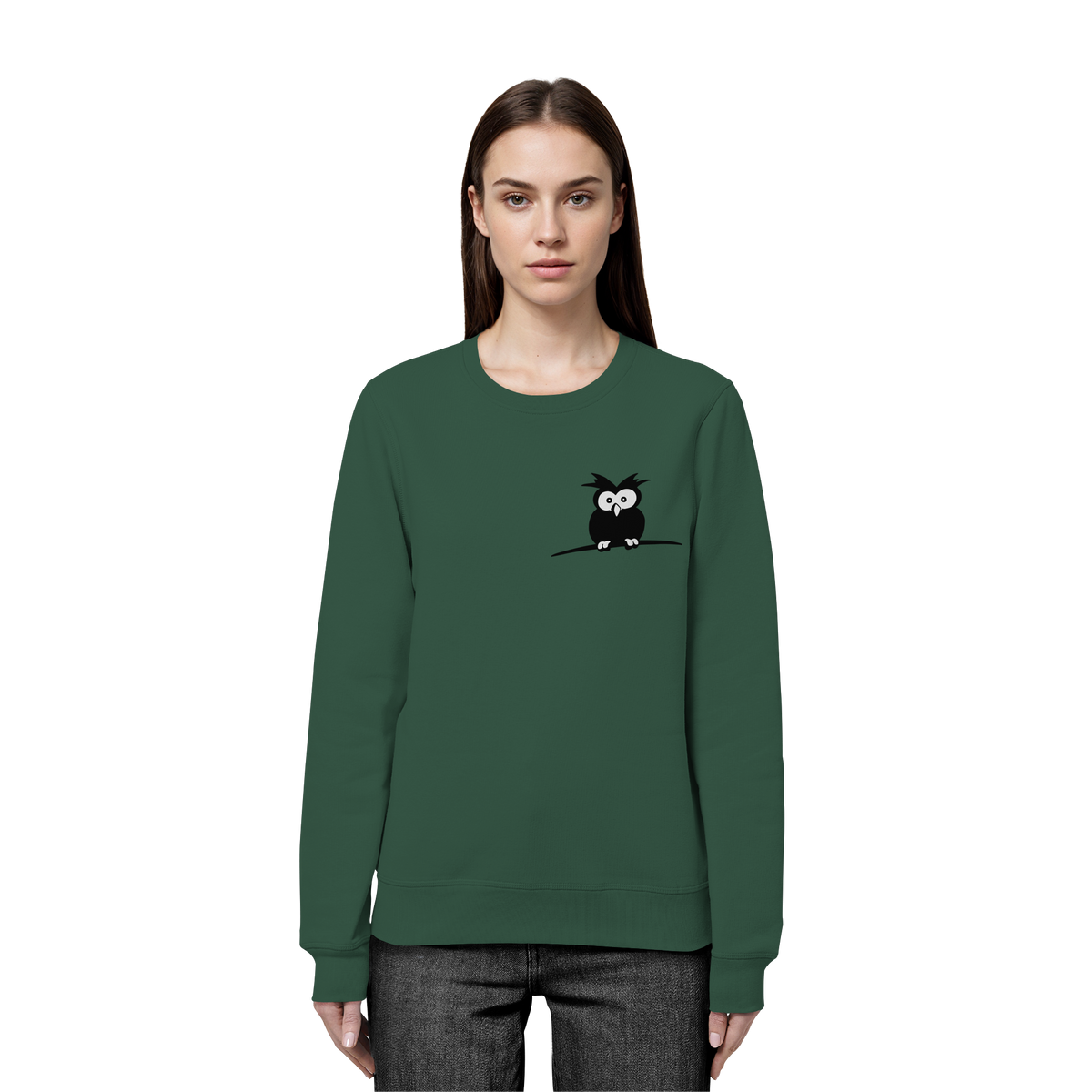 Kleine struppige Eule - Organic Basic Unisex Sweatshirt