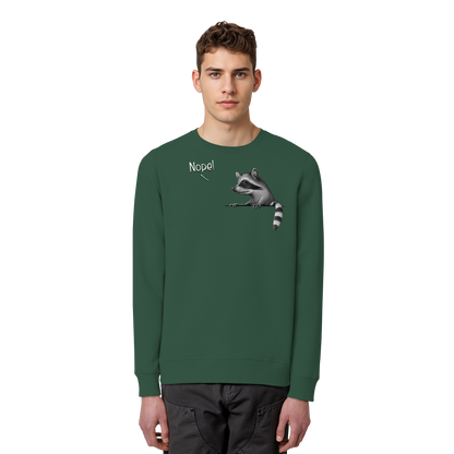 Nope! Frecher verwegener Waschbär - Organic Basic Unisex Sweatshirt