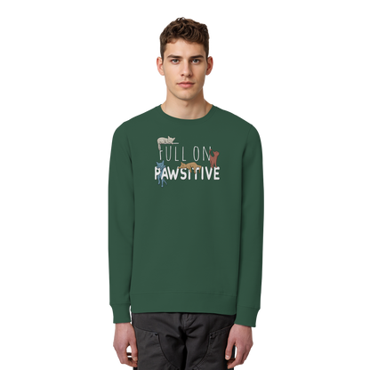 Full On Pawsitive! Gechillte Katzen - Organic Basic Unisex Sweatshirt