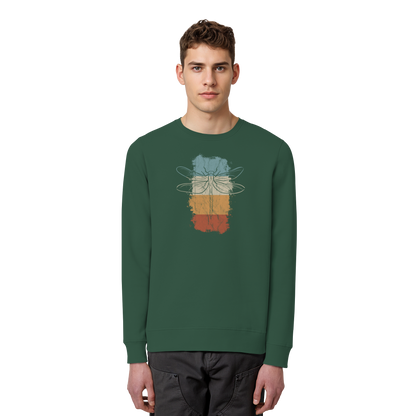 Retro Kunst Libelle | Vintage Dragonfly - Organic Basic Unisex Sweatshirt
