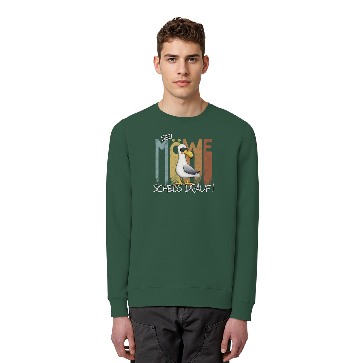 Sei Möwe Scheiß Drauf  - Organic Basic Unisex Sweatshirt
