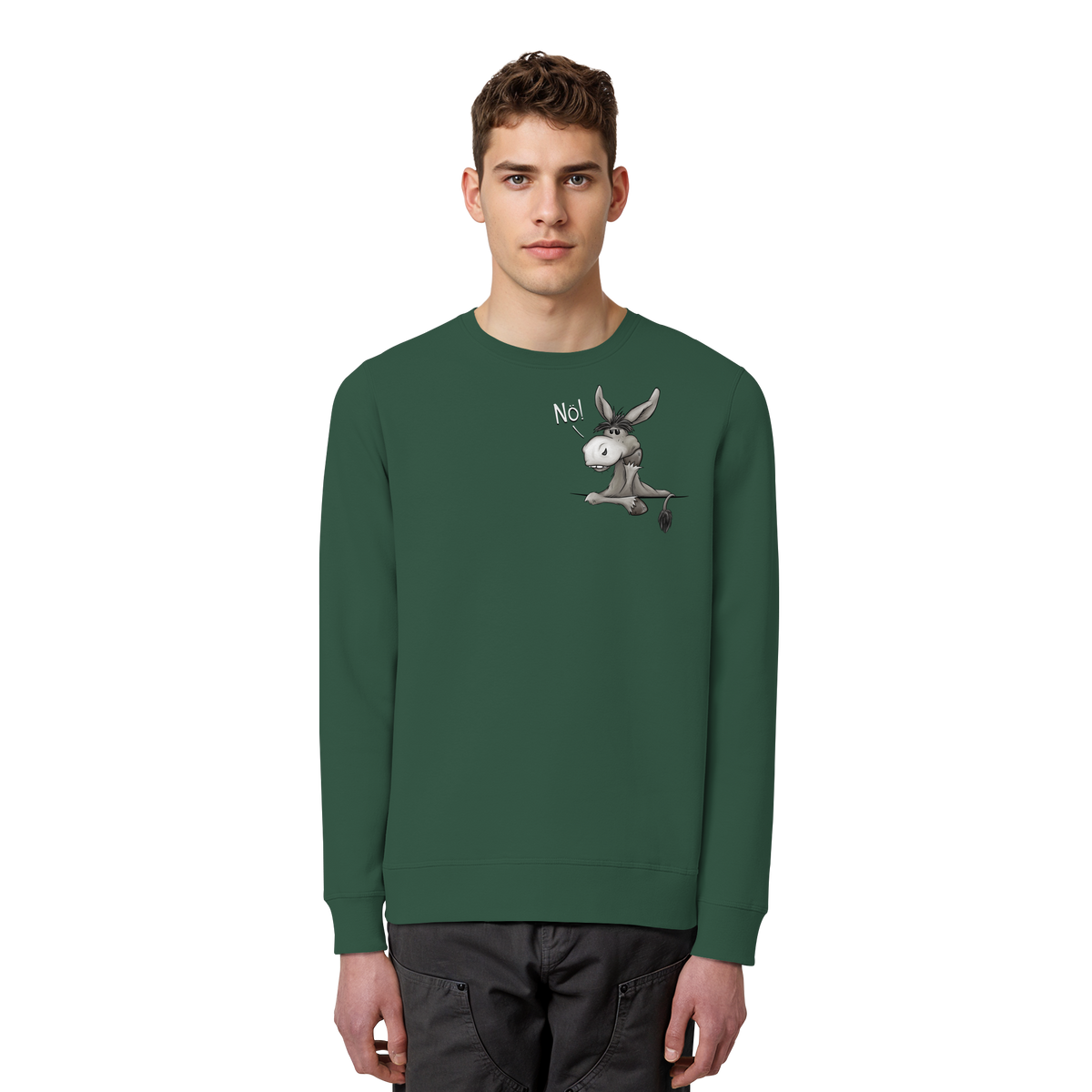 Nö! Störrischer Esel - Organic Basic Unisex Sweatshirt
