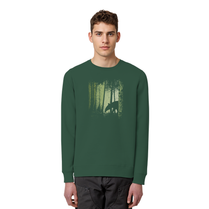 Lässiger Tapir im Zwielicht Wald - Organic Basic Unisex Sweatshirt
